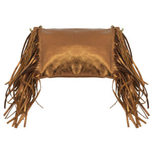 Gold fringe bag