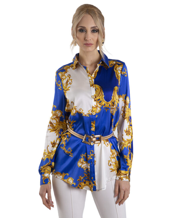 Camicia mida damasco lunga