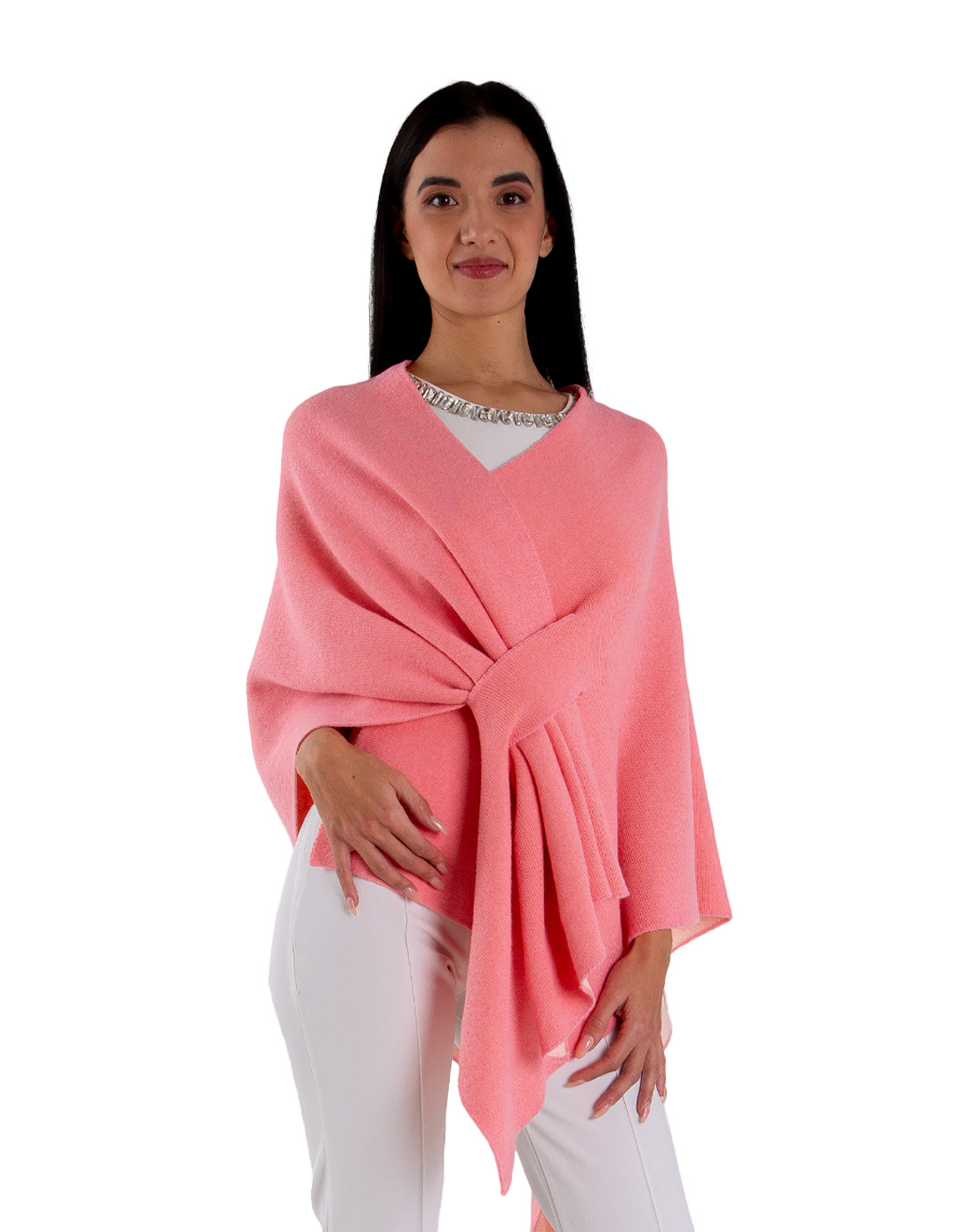 Pink wool shrug