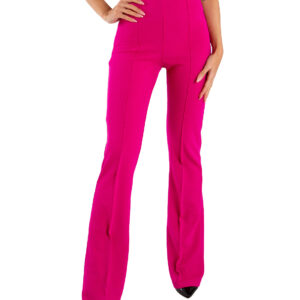 Pink flared pants