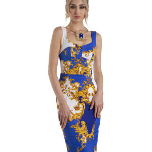 sheath dress mida damask