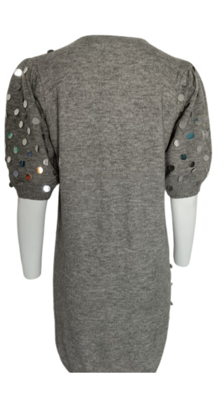 Vestito  Pagliette Grigio-Melange - immagine 2
