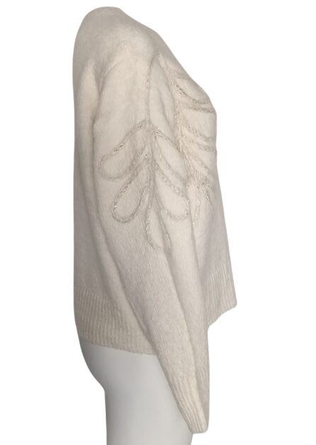 Maglione Panna Ghirigori In Filo D'Oro - immagine 4