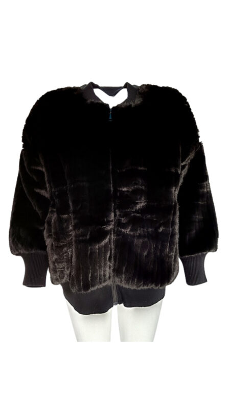 Bomber Pelliccia Nero