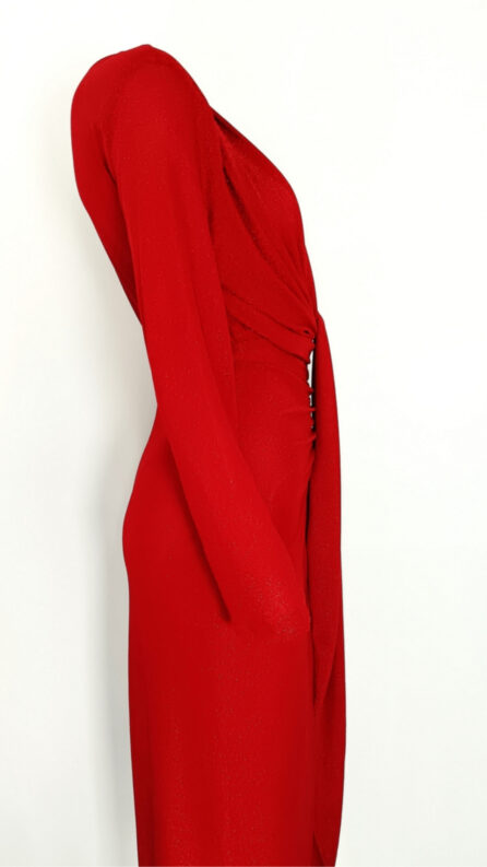 Vestito Lamè Rosso - immagine 3