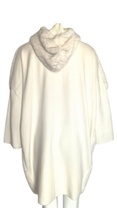 Cappotto Pelliccia Panna - immagine 3