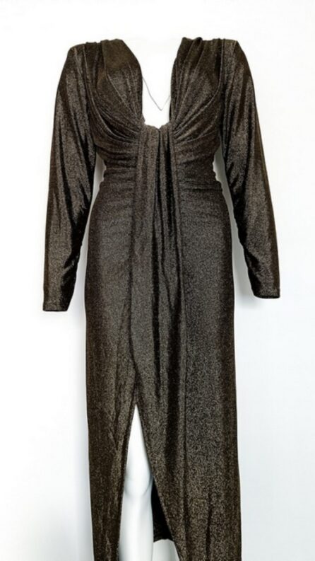 Vestito Lamè Bronzo