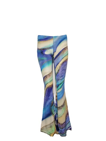 Pantaloni a zampa in jersey
