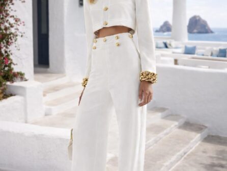TAILLEUR CROPPED BIANCO-ABIDDIKKIA