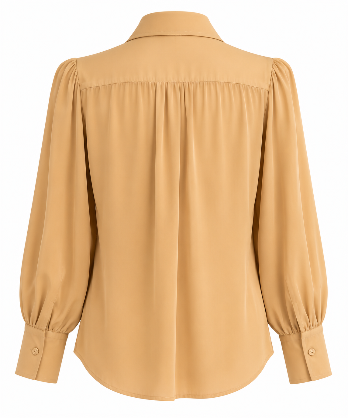 Camicia Beige Plissé A’BIDDIKKIA - immagine 5