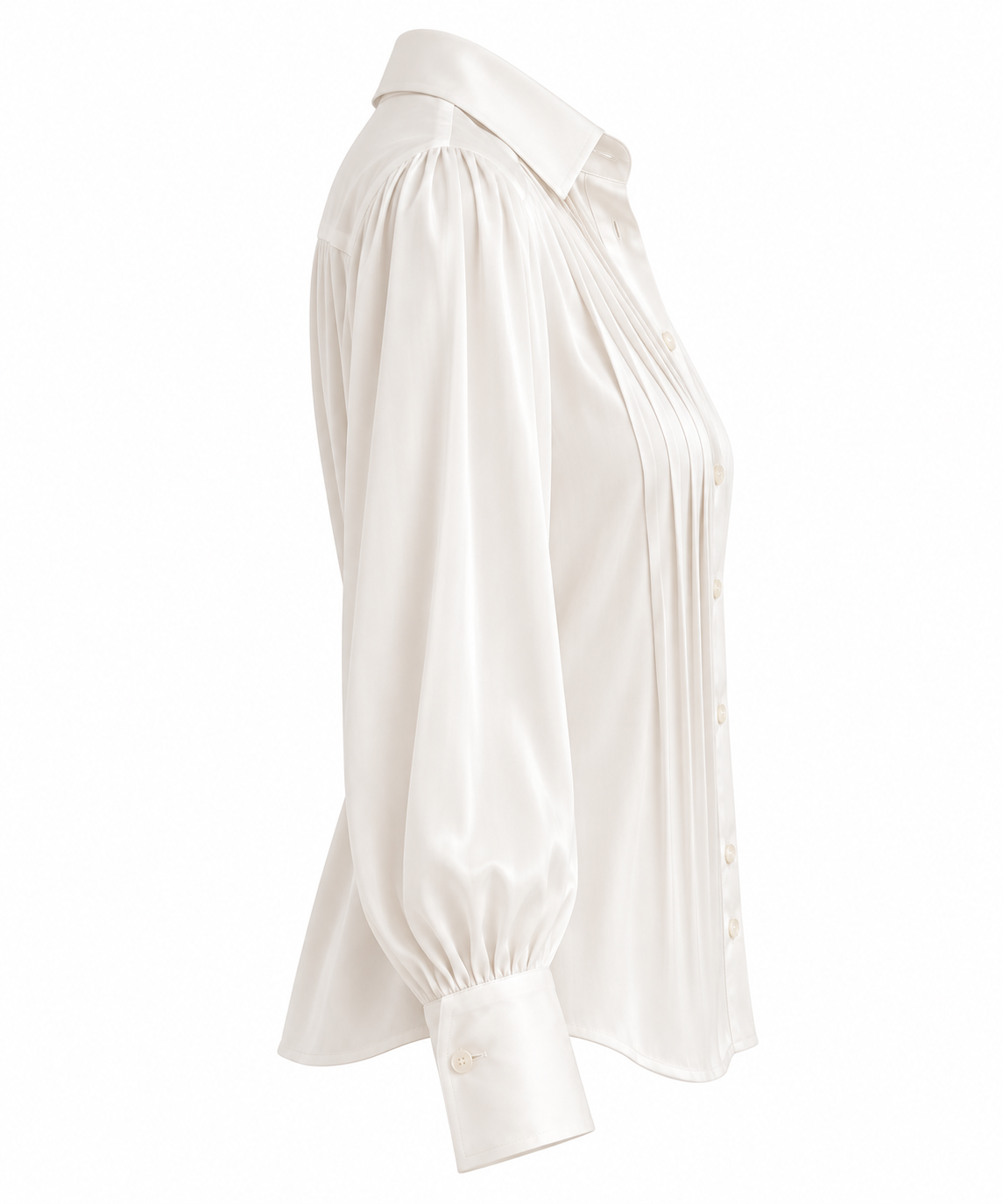 Camicia Bianca Plissé A’BIDDIKKIA - immagine 3