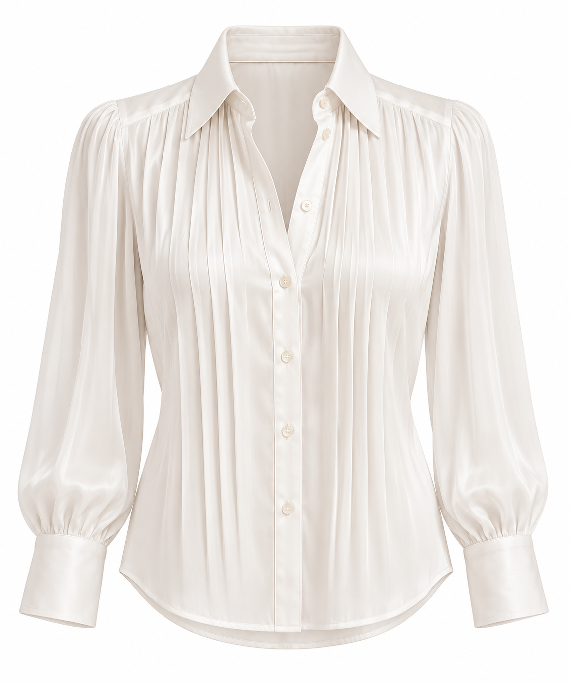 Camicia Bianca Plissé A’BIDDIKKIA - immagine 2