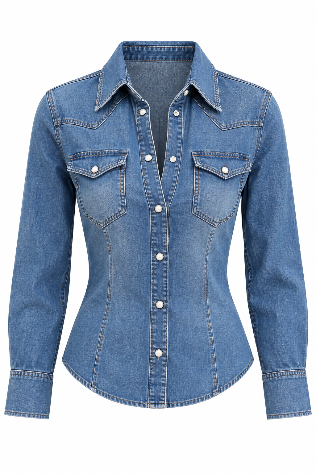 Camicia Denim Morbido A'BIDDIKKIA - immagine 2