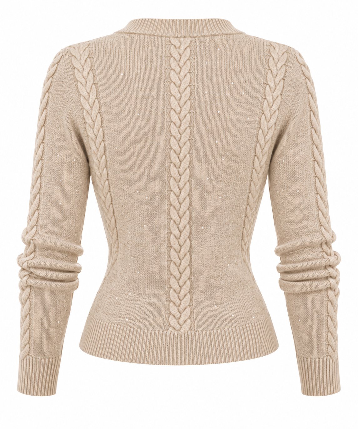 Maglia Donna con Trecce e Intreccio Frontale – A’BIDDIKKIA - immagine 4