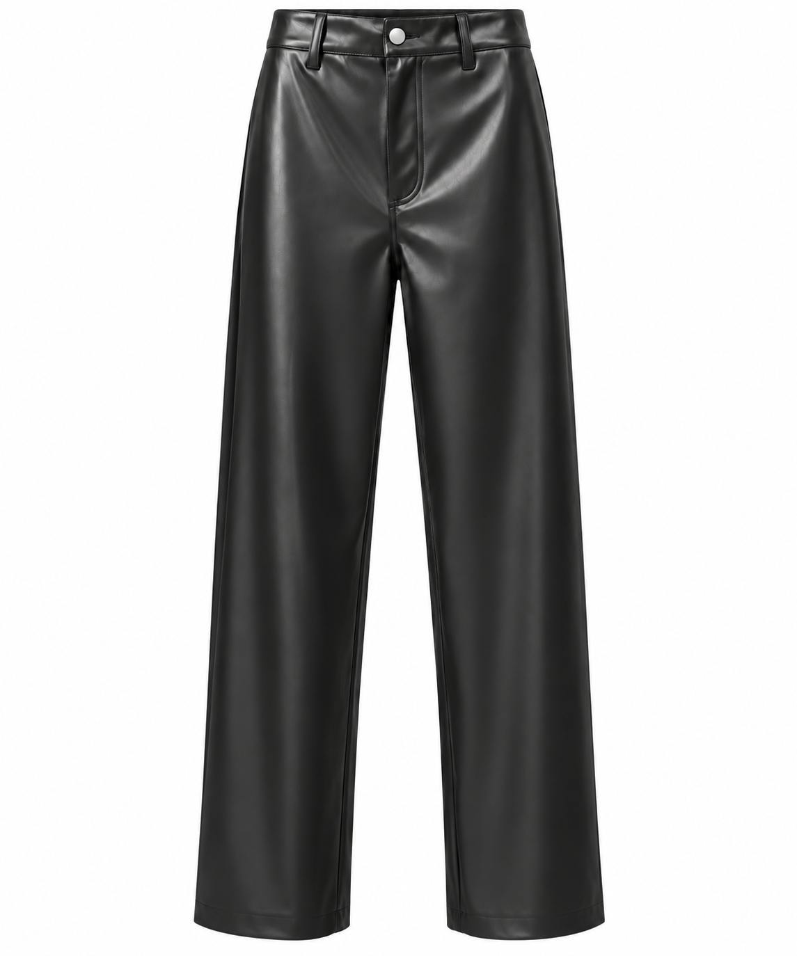 Pantalone Donna in Pelle Vegana Nera – A’BIDDIKKIA - immagine 2